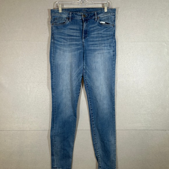 Kut from the Kloth Denim - KUT from the Kloth women's 8 High Rise Toothpick Skinny Jeans Medium wash